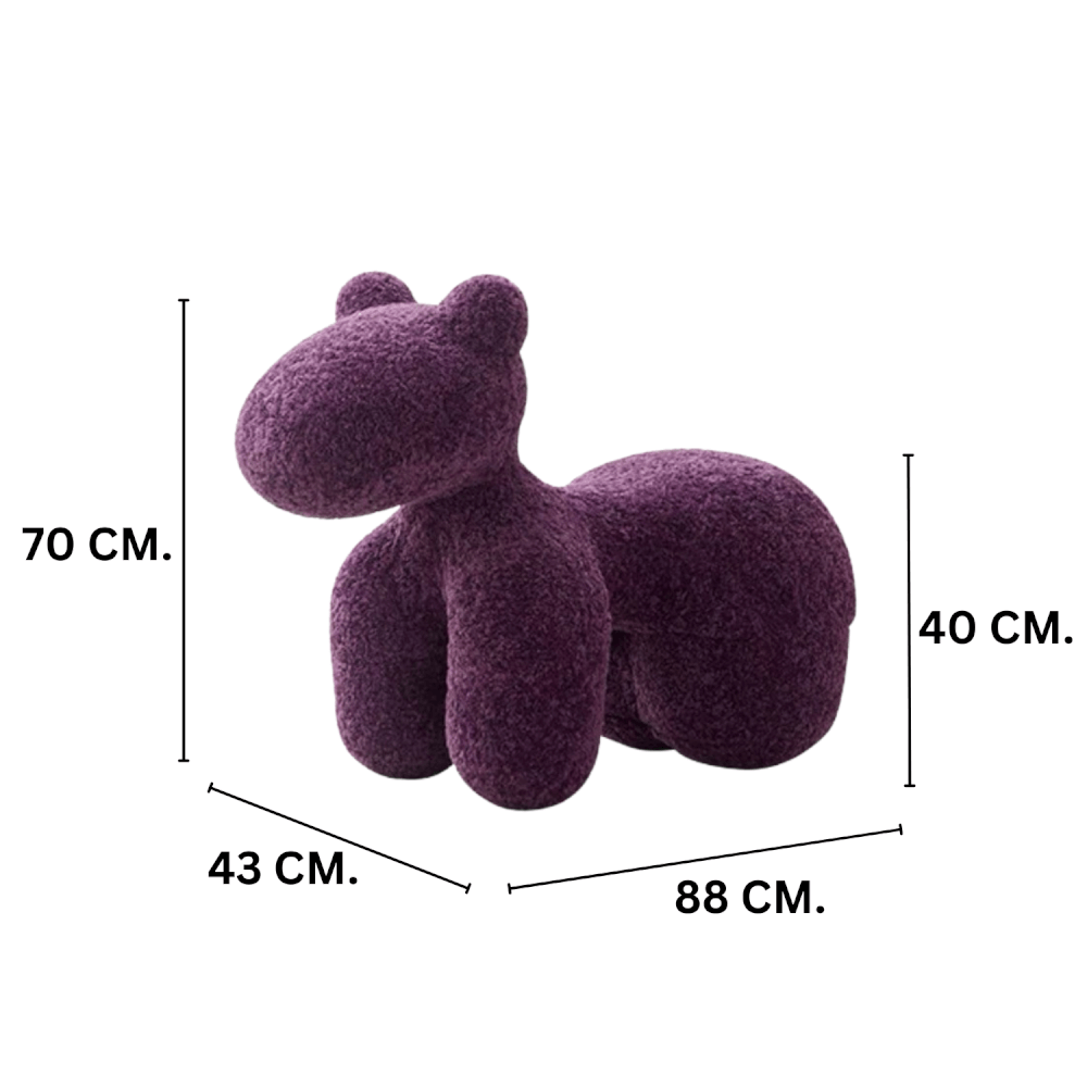 สตูล MY DOLLS HOUSE PONY FURRY 70 ซม. สีม่วง_1